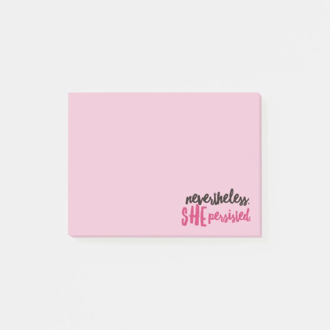 Nevertheless She Persisted Post-it® Notes 4 x 3 (Front)