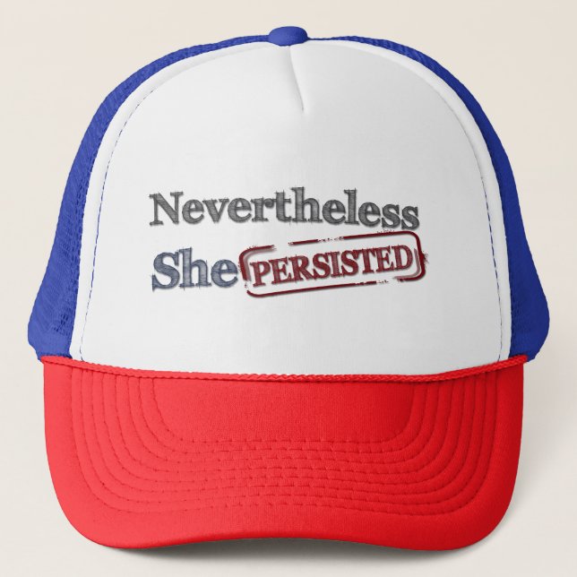 Nevertheless She persisted Resist Trucker Hat (Front)