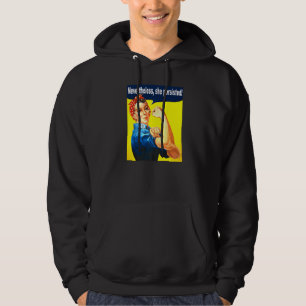 Nevertheless She Persisted Strong Women Rosie Rive Hoodie