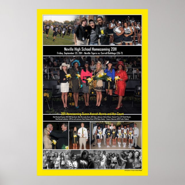 Neville High School Homecoming 2011 Poster (Front)