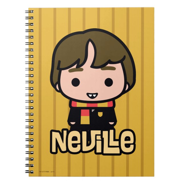 Neville Longbottom Cartoon Character Art Spiral Notebook (Front)