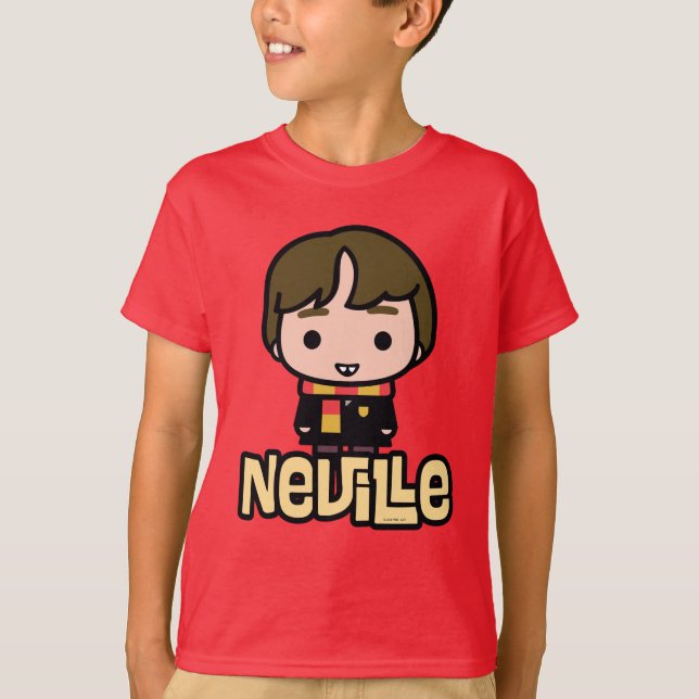 Neville Longbottom Cartoon Character Art T-Shirt (Front)