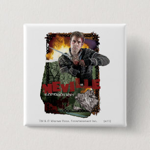 Neville Longbottom Collage 2 15 Cm Square Badge