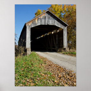 Nevins Covered Bridge Parke County Indiana Poster