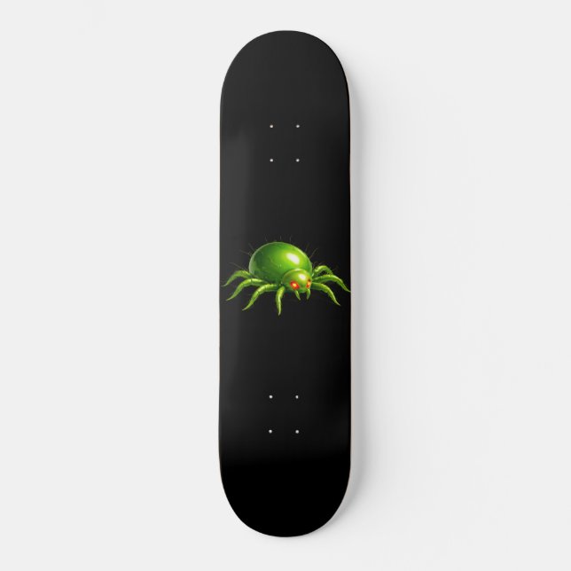 Nevoy Designs Green Mite Skateboard (Front)