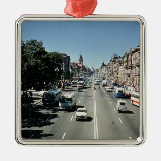 Nevsky Prospekt Metal Tree Decoration (Front)