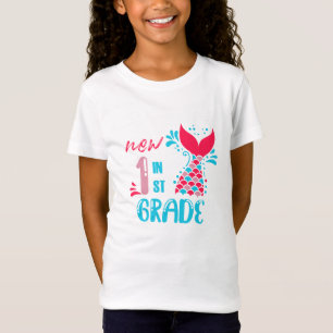 New 1st Grade Mermaid Tail T-Shirt