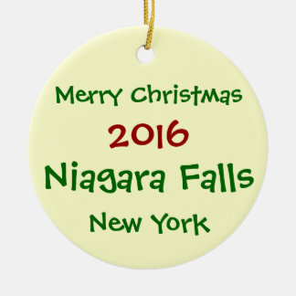 NEW 2016 NIAGARA FALLS NEW YORK CHRISTMAS ORNAMENT