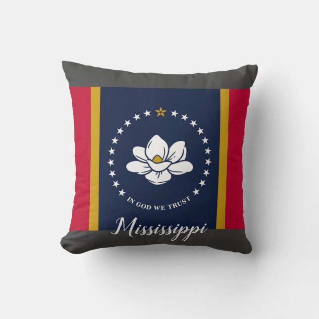 New 2020 Mississippi Flag Cushion (Front)