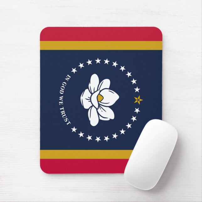 New 2020 Mississippi Flag Mouse Pad (With Mouse)