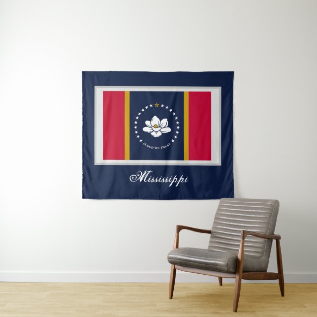 New 2020 Mississippi Flag Tapestry (In Situ (Horizontal))