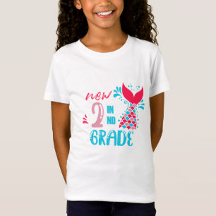 New 2nd Grade Mermaid Tail T-Shirt