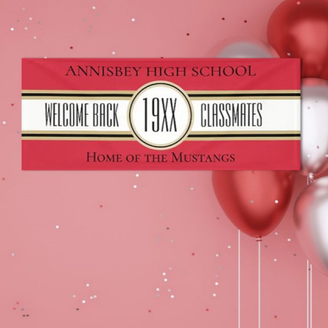 NEW! 6 Foot Class Reunion Welcome Banner (Creator Uploaded)