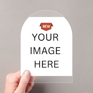 NEW! Acrylic Invitations - Arch Clear