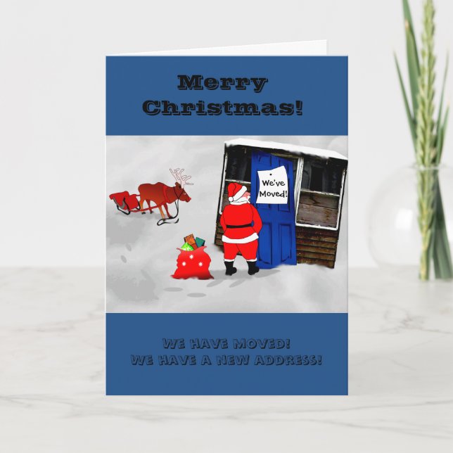 New Address Announcement Christmas Card (Front)