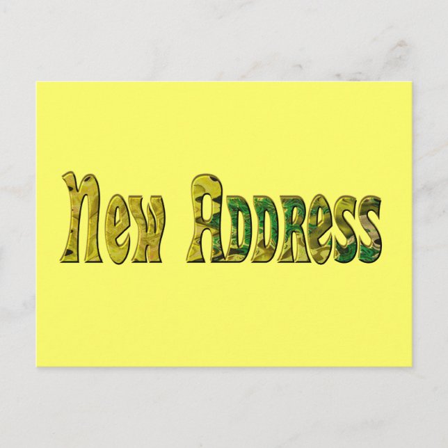 New Address Announcement Postcard (Front)