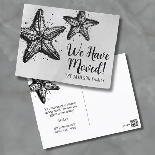 New Address Beach Moving Announcement Card