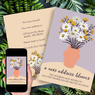 New Address Blooms Moving Announcement Bouquet
