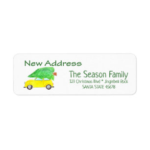 New Address Car and Christmas gifts