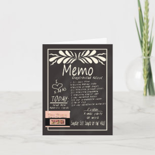 New Address Chalkboard Christmas Card