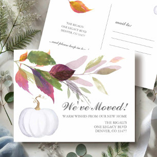 New Address Change of Address Moving Announcement Postcard