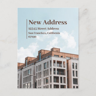 New Address Change of Address Moving Announcement Postcard