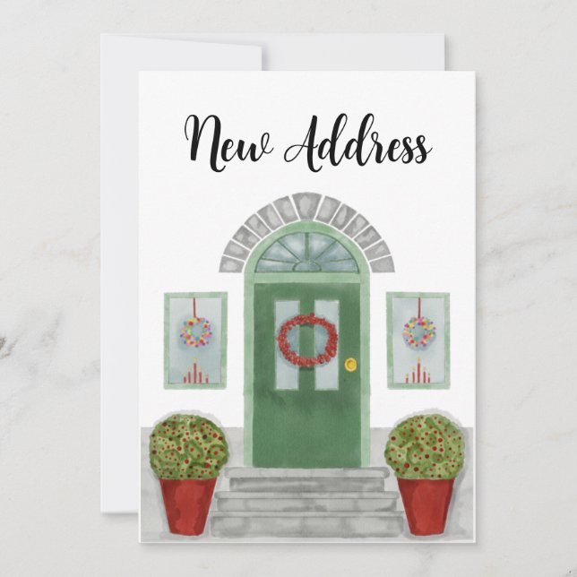 New Address Christmas home Invitation (Front)