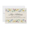New Address Floral Moving Announcement Mini Card