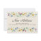 New Address Floral Moving Announcement Mini Card