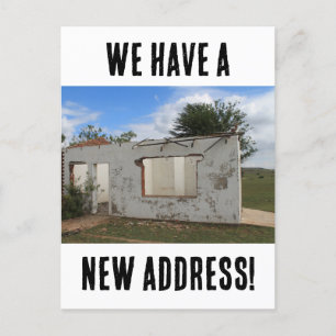 New Address Funny We Have Moved Postcard