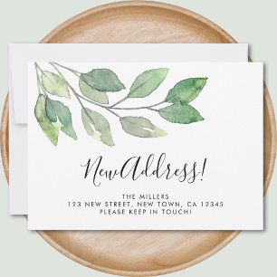 New Address Greenery Moving Announcement