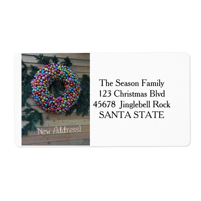 New Address Holiday Label (Front)