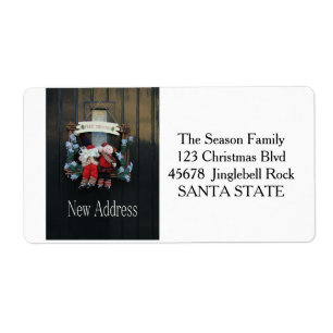 New Address Holiday Label