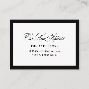 New Address Insert Classic Luxe Calligraphy
