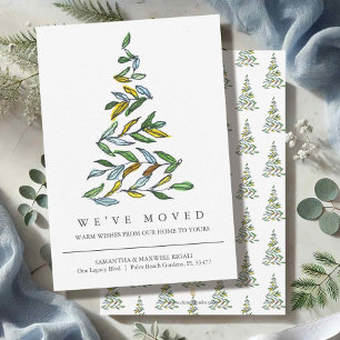 New Address Moving Announcement Christmas Cards