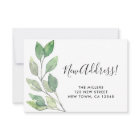 New Address Moving Announcement Mini Card