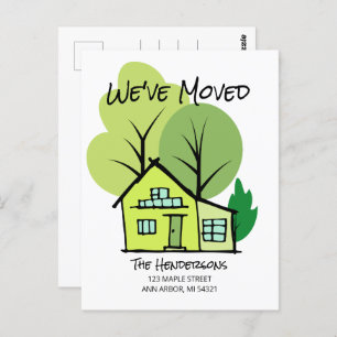 New Address Moving Announcement Postcard