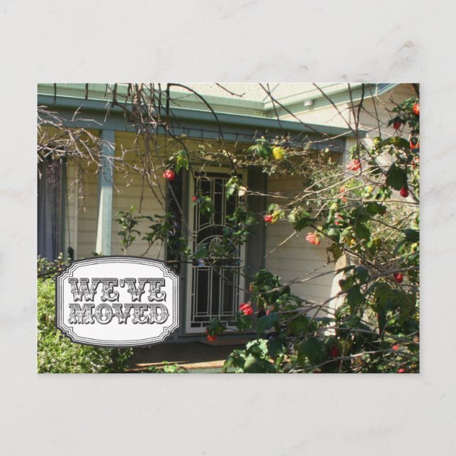 New Address Moving House Home Photo Postcard (Front)