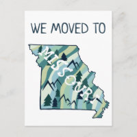 NEW ADDRESS Moving Missouri State Illustrated Map 