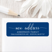 New Address Return AddressLabel Label