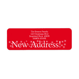 New Address Snowflake Christmas
