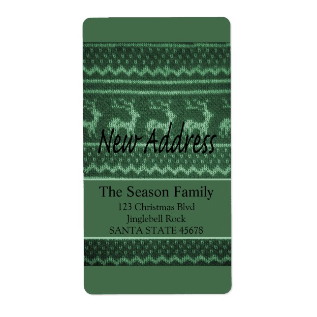 New Address Ugly Christmas Sweater (Front)