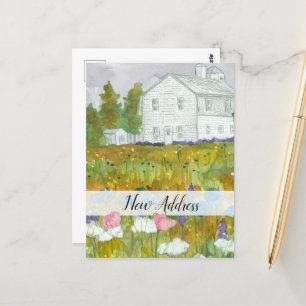New Address We Have Moved Farmhouse Meadow  Postcard