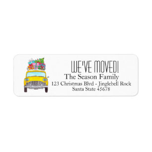 New Address Yellow Cab Taxi Christmas Gifts