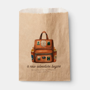 New Adventure Backpack + Bottles Baby Shower Favour Bags