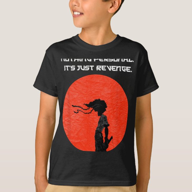 New Afro Samurai Manga Anime Cartoon Tee  (Front)