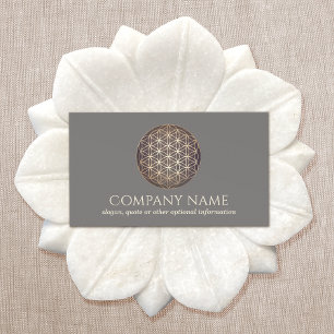 New Age Flower Of Life Spiritual Healer Business Card