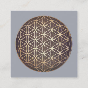 New Age Flower Of Life Spiritual Healer Square Business Card