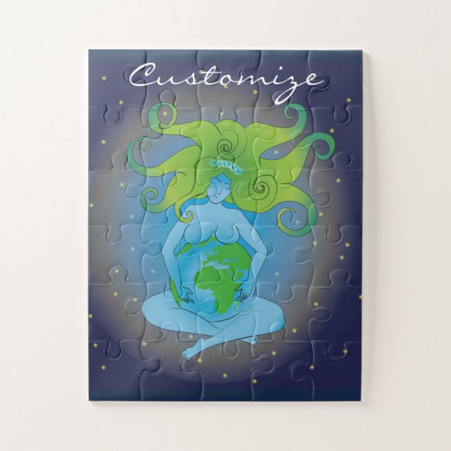 New Age Gaia Goddess Thunder_Cove Jigsaw Puzzle (Vertical)
