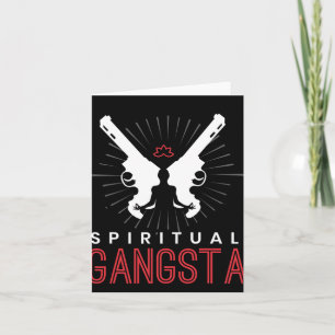 New Age Sritual Srituality Yoga Gangster Enlighten Card